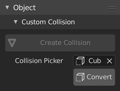 Custom Collision Panel